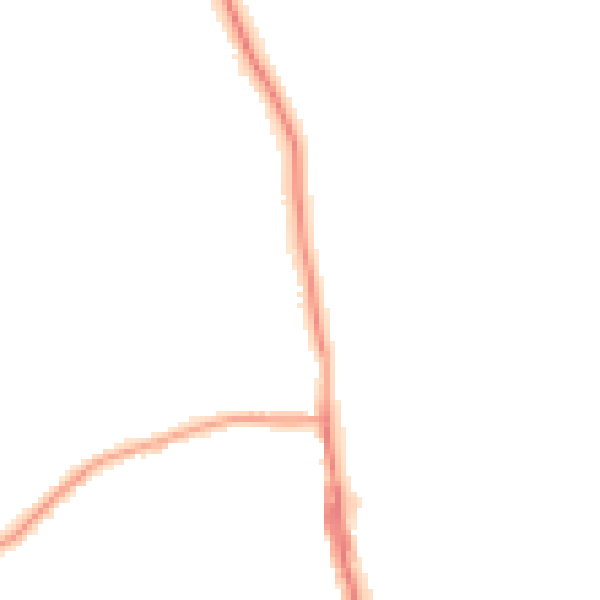 Night-time road noise heatmap for TS25 1AR