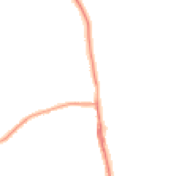 Night-time road noise heatmap for TS25 1AT