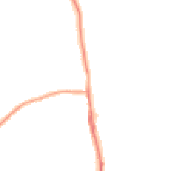 Night-time road noise heatmap for TS25 1AU