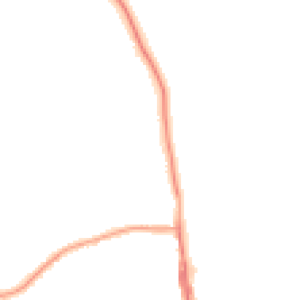 Night-time road noise heatmap for TS25 1AW