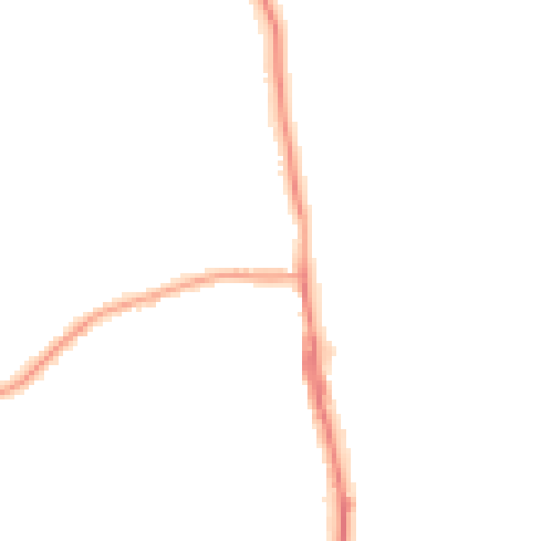 Night-time road noise heatmap for TS25 1AX