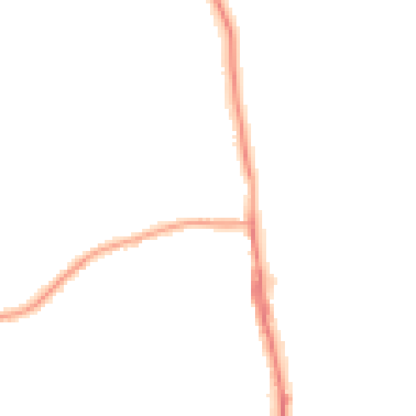 Night-time road noise heatmap for TS25 1AY