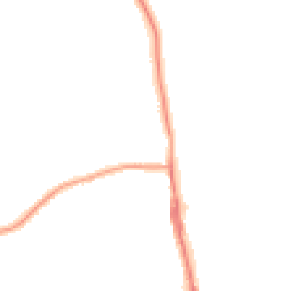 Night-time road noise heatmap for TS25 1AZ