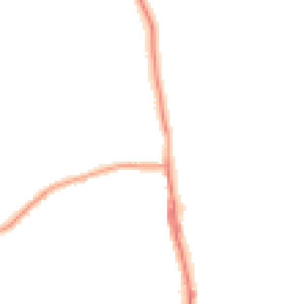 Night-time road noise heatmap for TS25 1BF