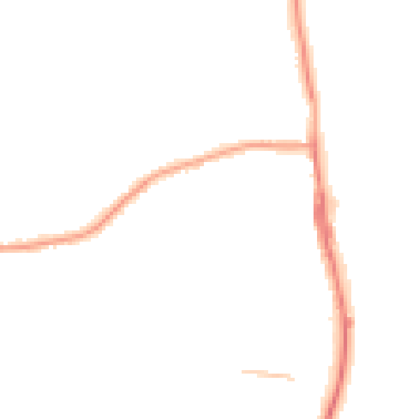 Night-time road noise heatmap for TS25 1BJ