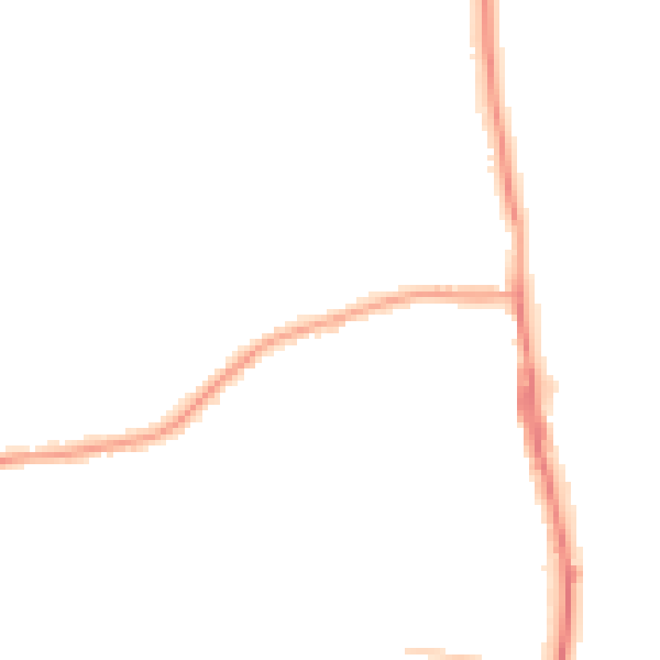 Night-time road noise heatmap for TS25 1BQ