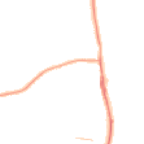 Night-time road noise heatmap for TS25 1BW