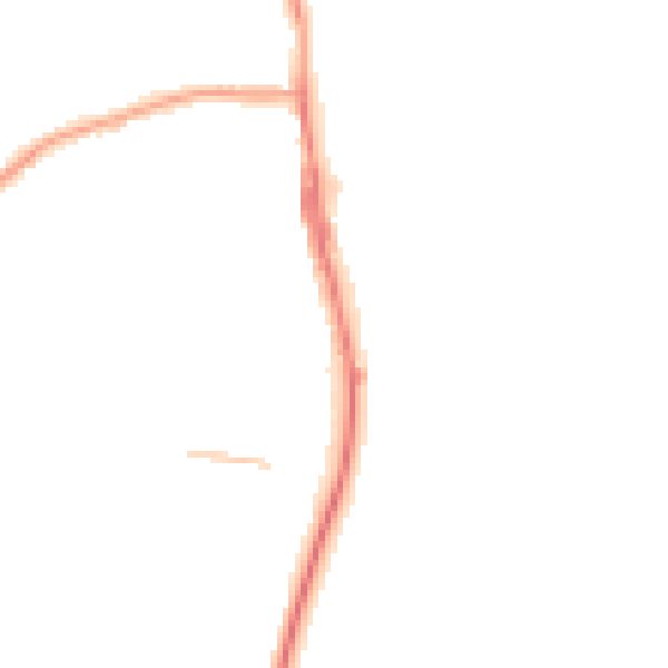 Night-time road noise heatmap for TS25 1DA