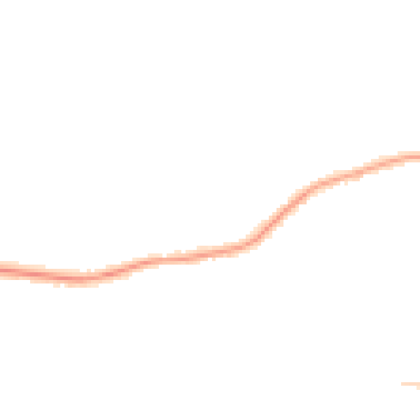 Night-time road noise heatmap for TS25 1DP