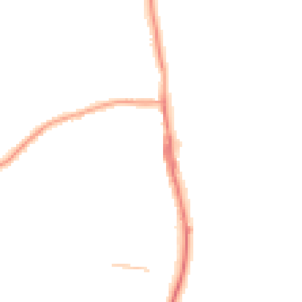 Night-time road noise heatmap for TS25 1DQ