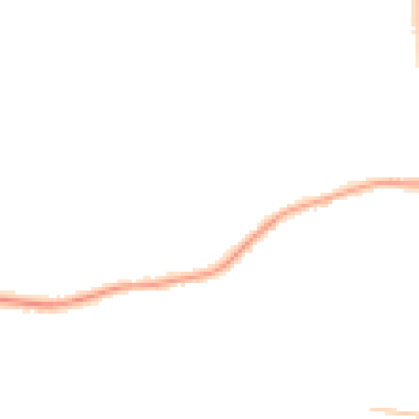 Night-time road noise heatmap for TS25 1DR
