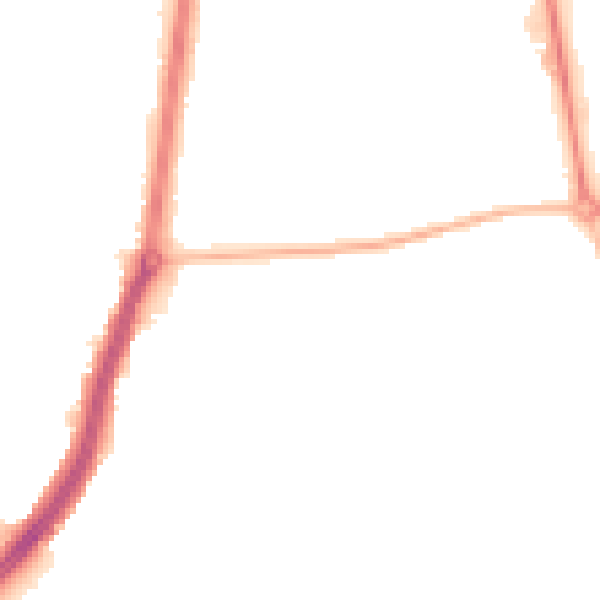 Night-time road noise heatmap for TS25 1JQ