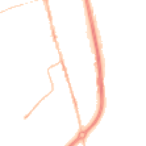 Night-time road noise heatmap for TS25 1QJ