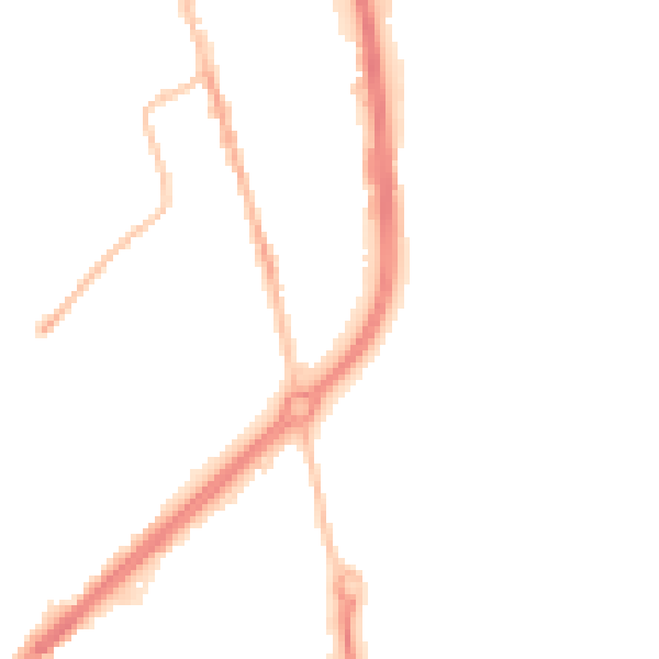 Night-time road noise heatmap for TS25 1UQ
