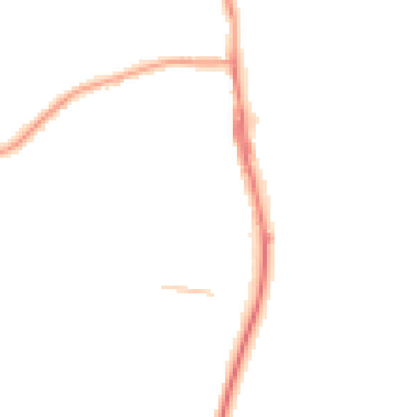 Night-time road noise heatmap for TS25 1UT