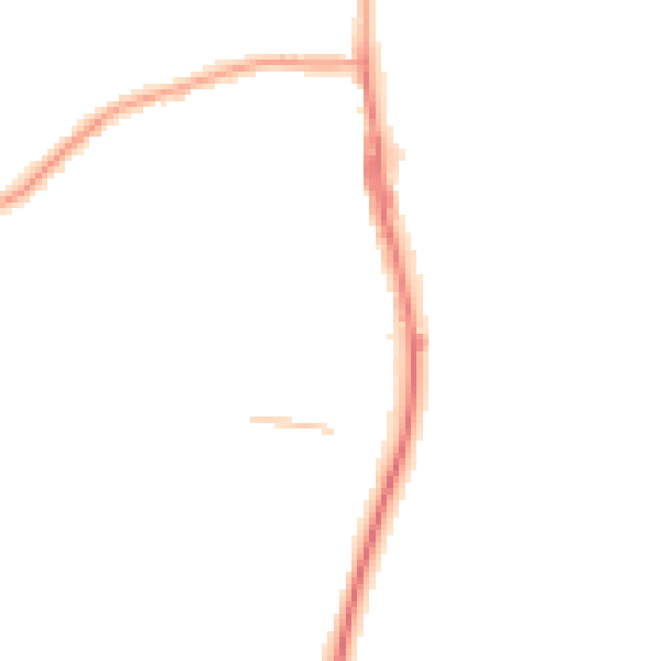Night-time road noise heatmap for TS25 1UU