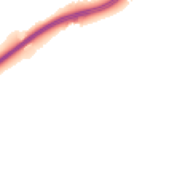 Night-time road noise heatmap for TS25 2ED