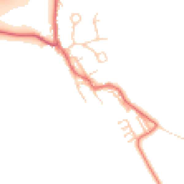 Daytime road noise heatmap for TS25 2EU