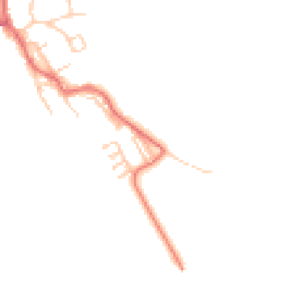 Daytime road noise heatmap for TS25 2EZ