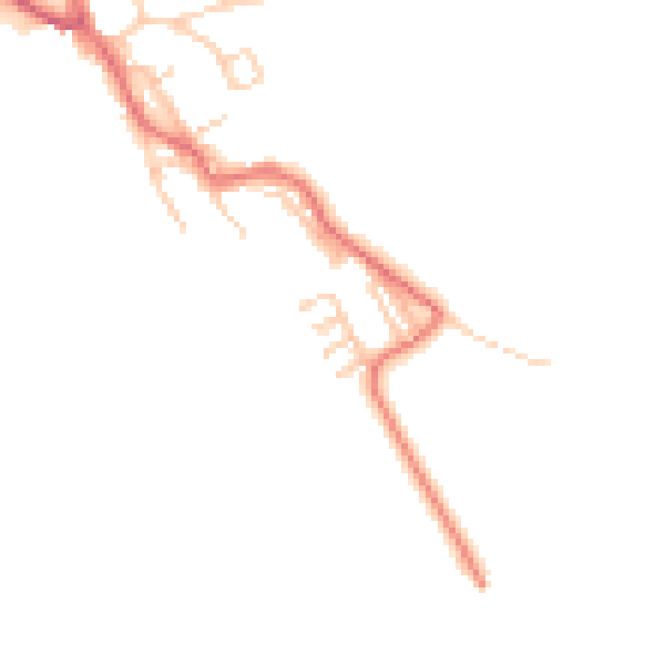 Daytime road noise heatmap for TS25 2HA