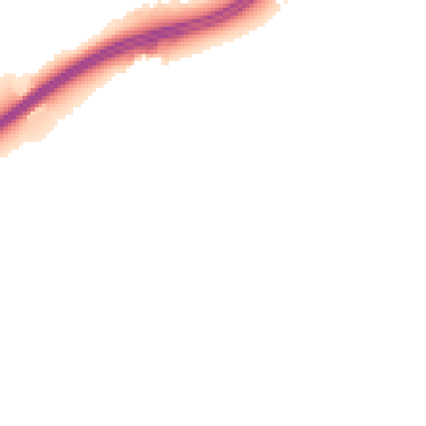 Night-time road noise heatmap for TS25 2HN