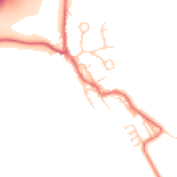 Daytime road noise heatmap for TS25 2HP
