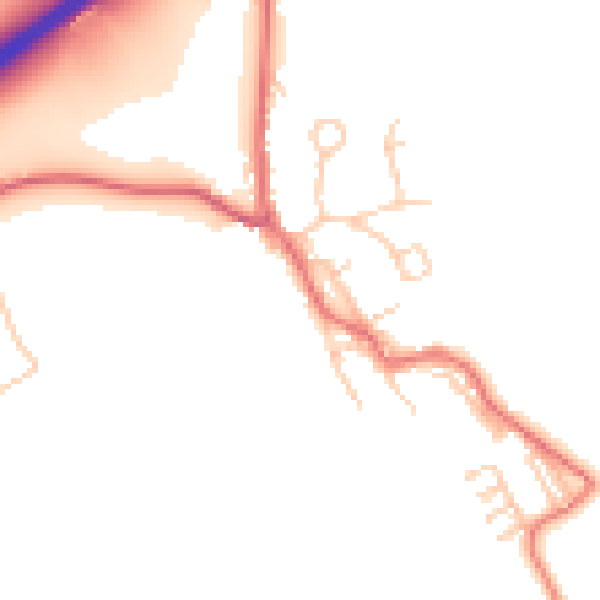 Daytime road noise heatmap for TS25 2HR