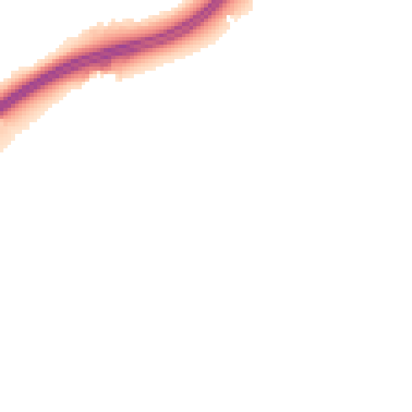 Night-time road noise heatmap for TS25 2HY