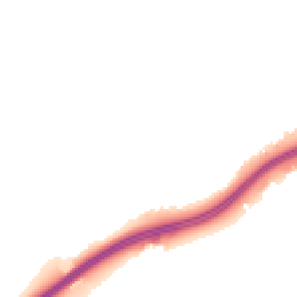 Night-time road noise heatmap for TS25 2JJ