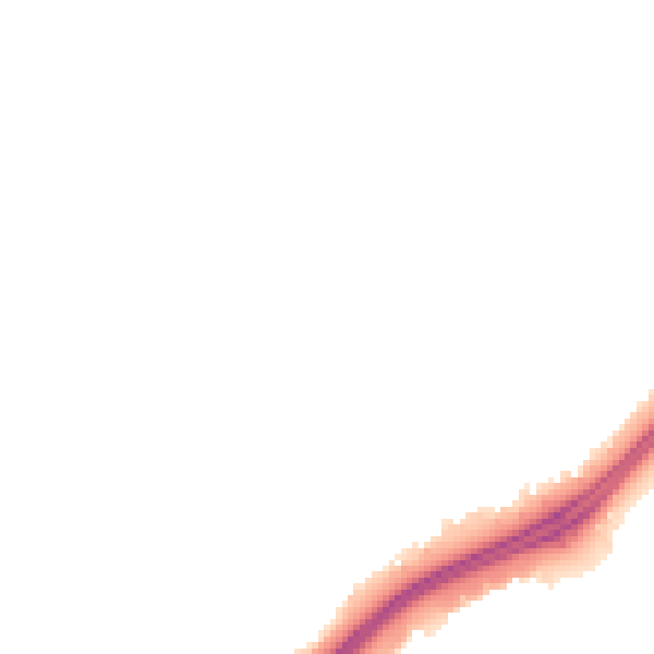 Night-time road noise heatmap for TS25 2NS