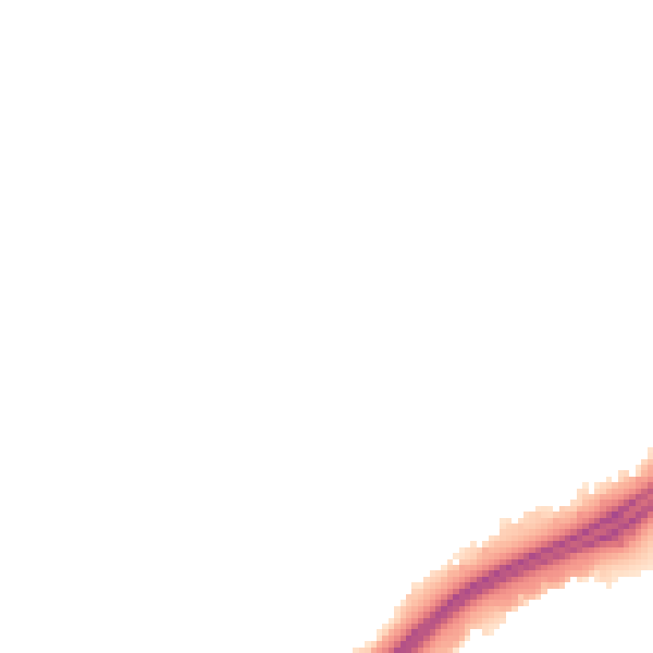 Night-time road noise heatmap for TS25 2NW