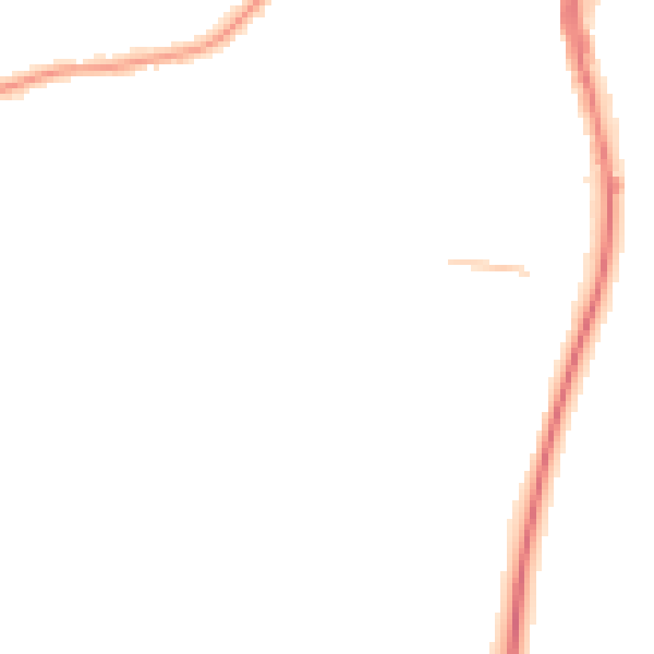 Night-time road noise heatmap for TS25 2PF