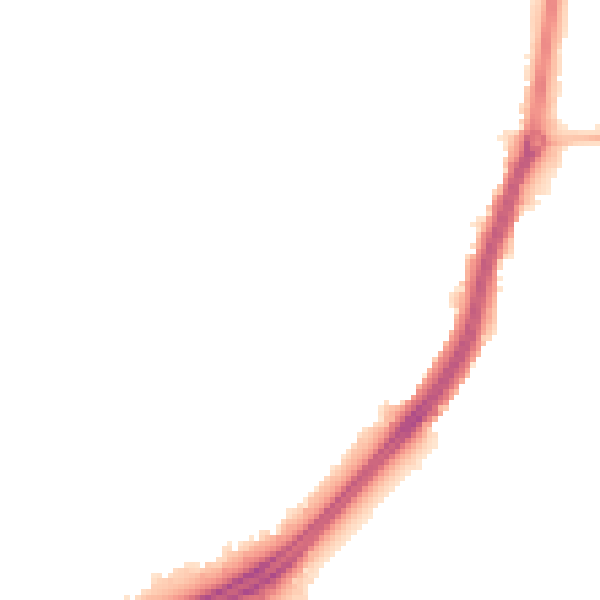 Night-time road noise heatmap for TS25 2QL