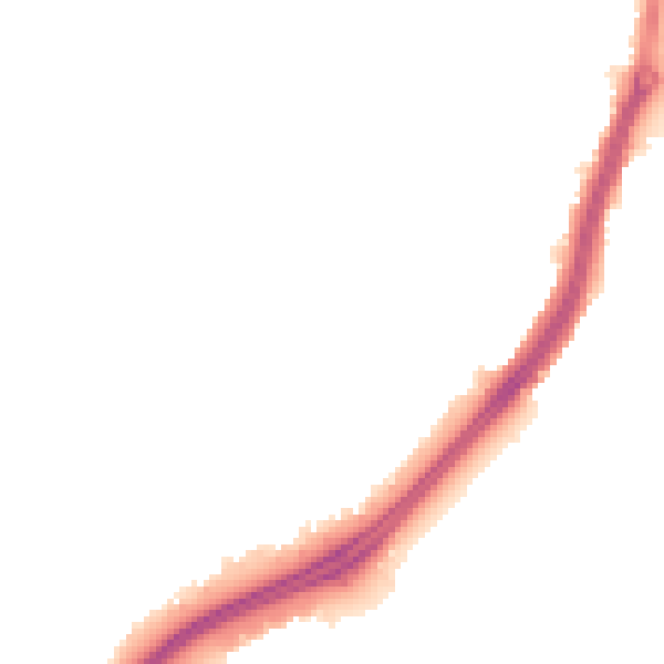 Night-time road noise heatmap for TS25 2QQ