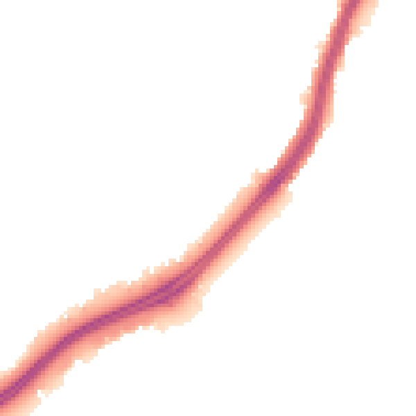 Night-time road noise heatmap for TS25 2QT