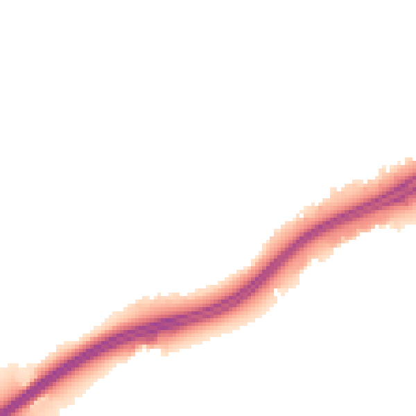 Night-time road noise heatmap for TS25 2RG