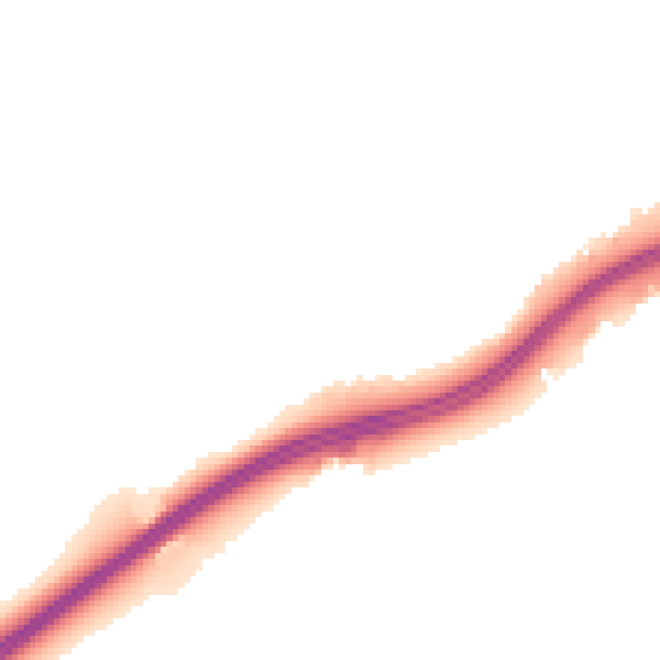 Night-time road noise heatmap for TS25 2RQ