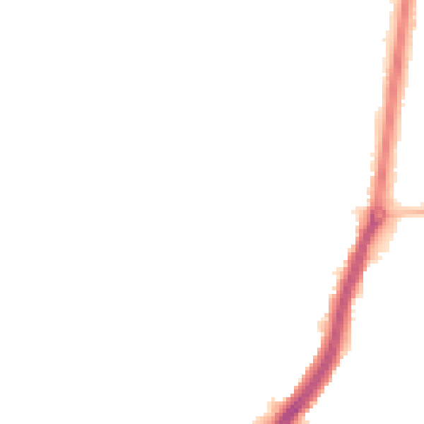 Night-time road noise heatmap for TS25 3AP