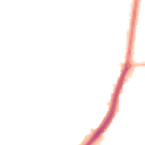 Night-time road noise heatmap for TS25 3AW