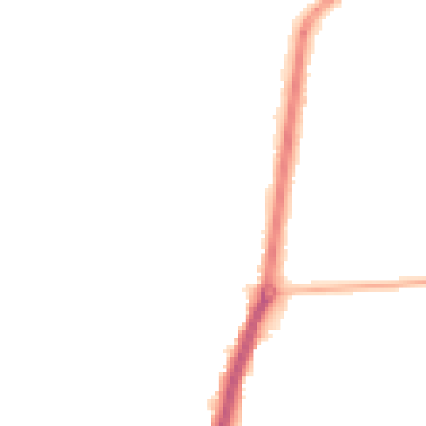 Night-time road noise heatmap for TS25 3DB