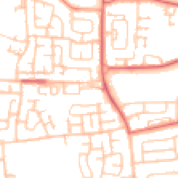 Daytime road noise heatmap for TS25 3JW