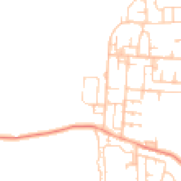 Daytime road noise heatmap for TS25 4AN