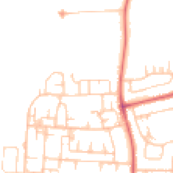 Daytime road noise heatmap for TS25 4LA