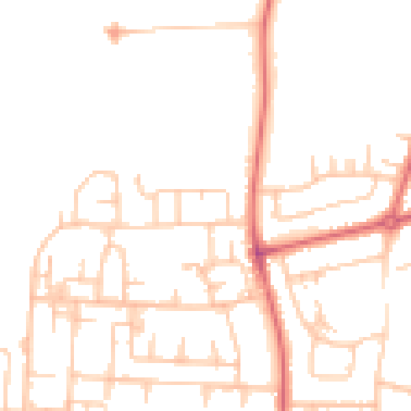 Daytime road noise heatmap for TS25 4LB