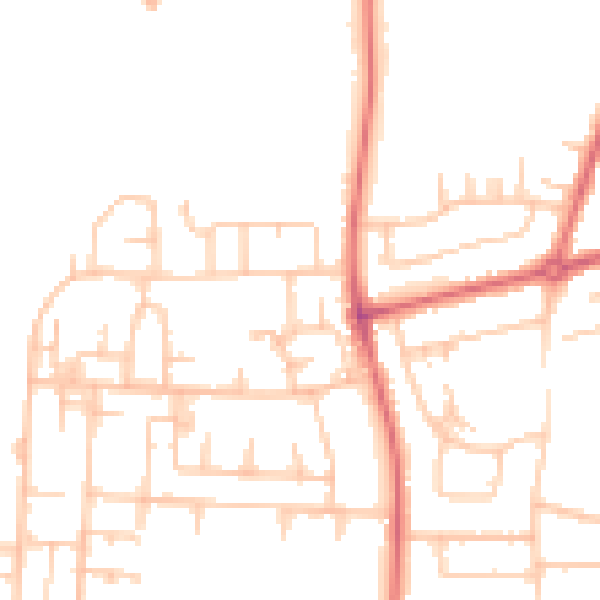 Daytime road noise heatmap for TS25 4LG