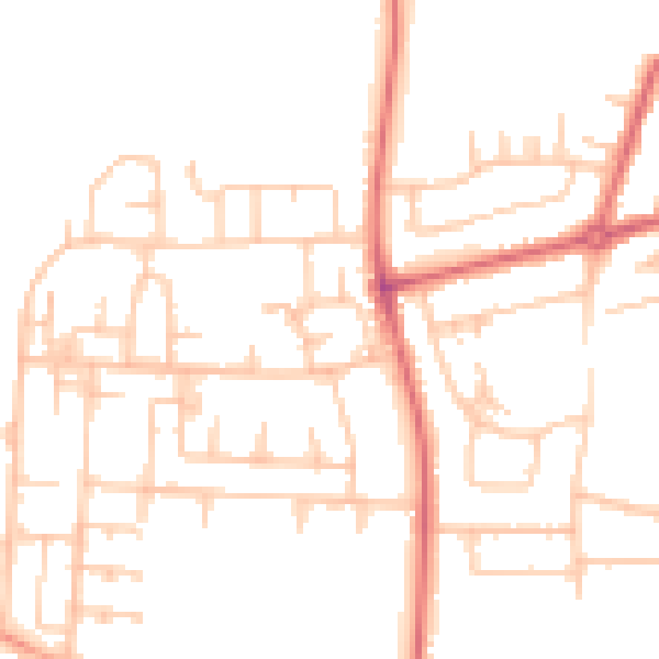 Daytime road noise heatmap for TS25 4LH