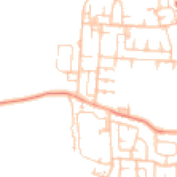 Daytime road noise heatmap for TS25 4PX