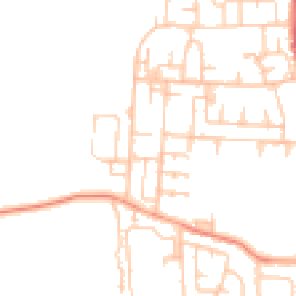Daytime road noise heatmap for TS25 4QB