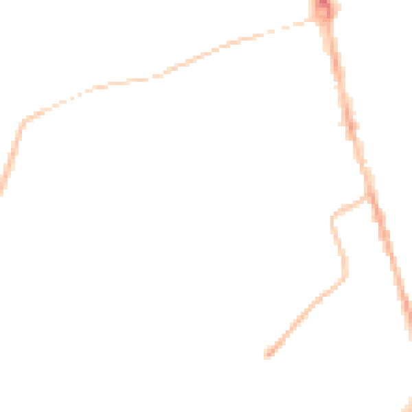 Night-time road noise heatmap for TS25 5LL