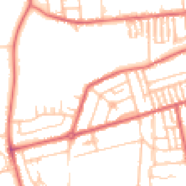 Daytime road noise heatmap for TS25 5PD